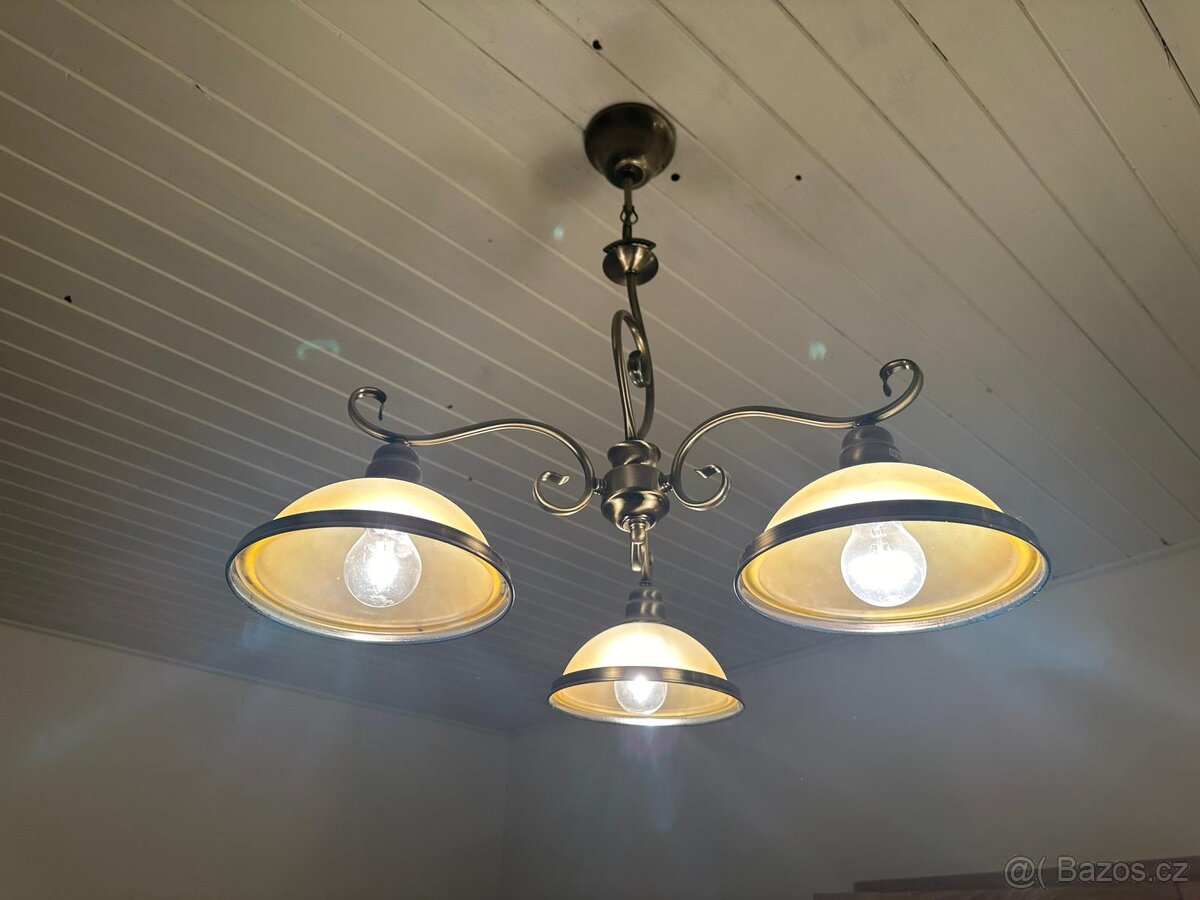 Sada svítidel - lustr, lampa,2xsvětla nástěnná - 2