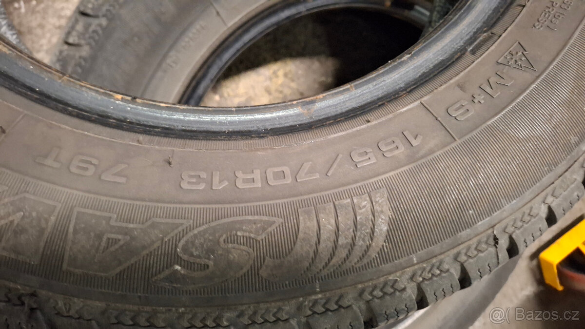 2ks zimních pneu Sava 165/70 R13 - 2