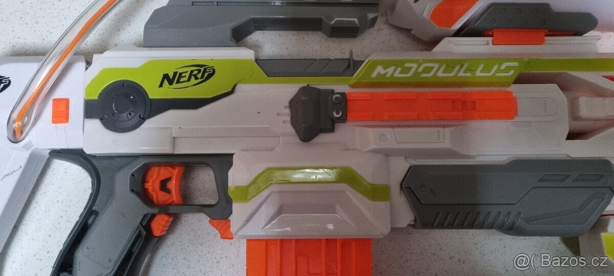 Nerf MODULUS 3V1 - elektrokulomet+brokovnice+vzduch nástavec - 2