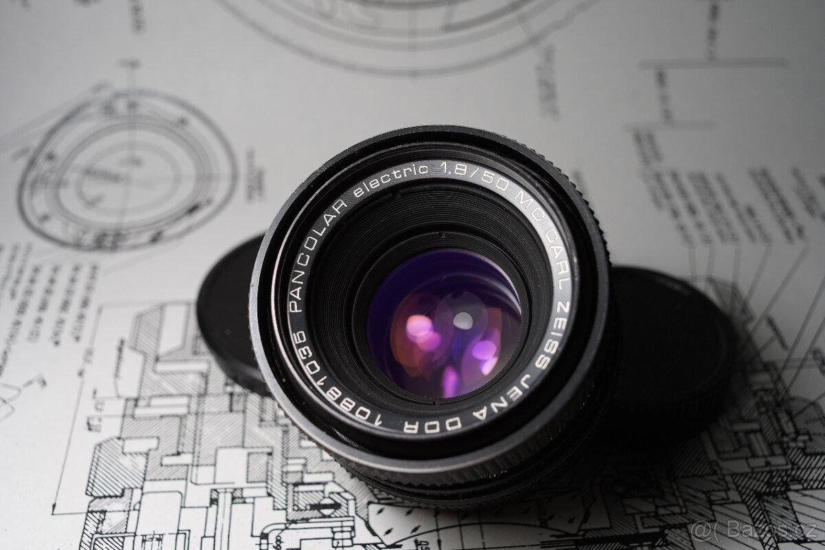 Objektiv Carl Zeiss Jena Pancolar Electric 50 mm f/1.8, m42 - 2