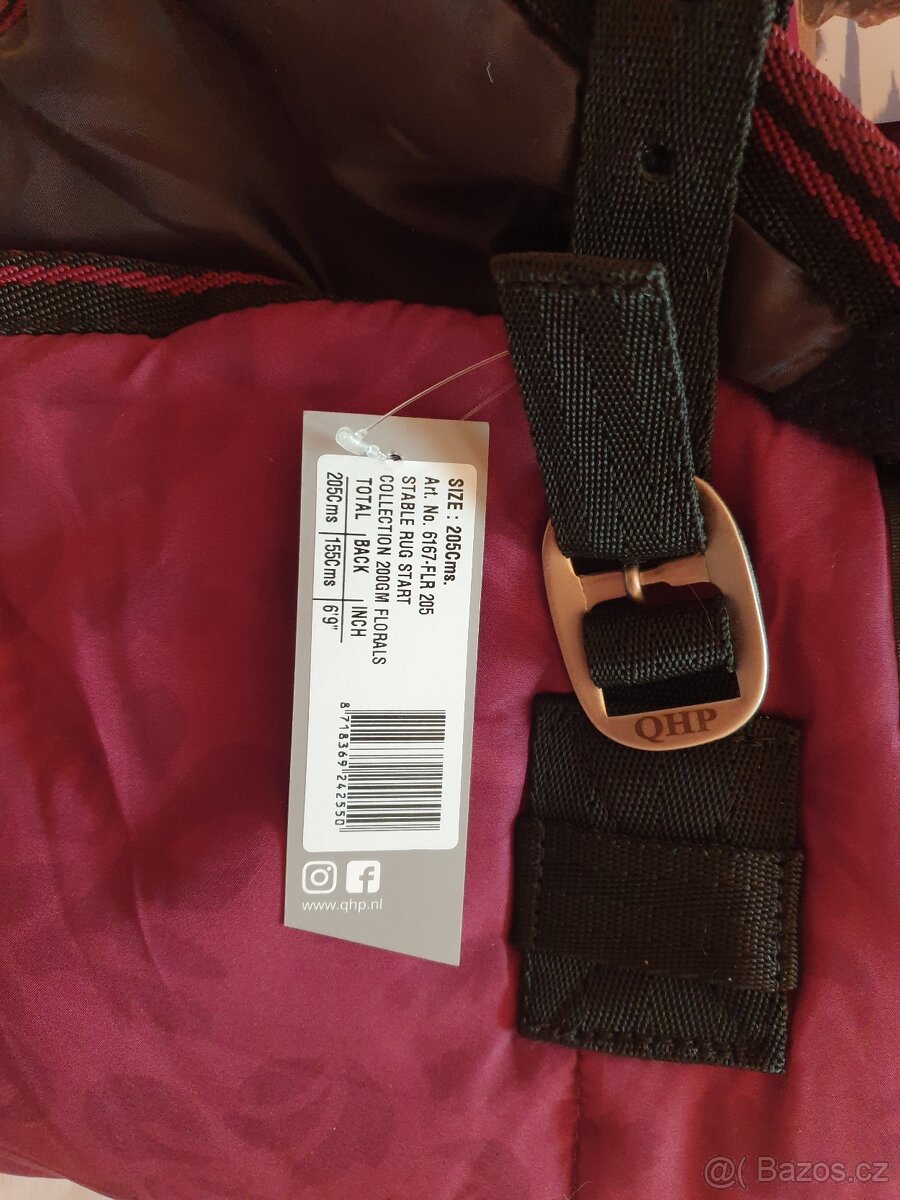 Deka stájová QHP Florals - 2