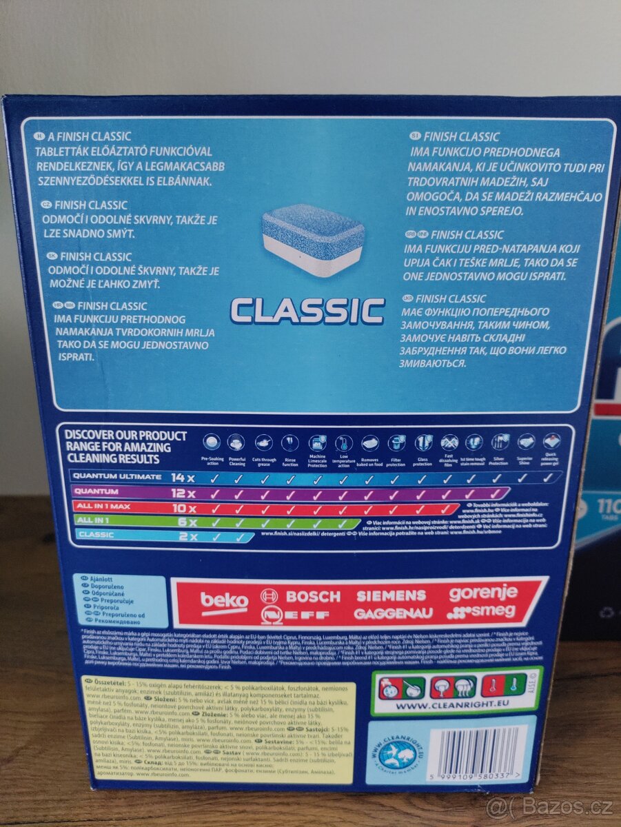 Tablety do myčky Finish classic 3 balení - 2