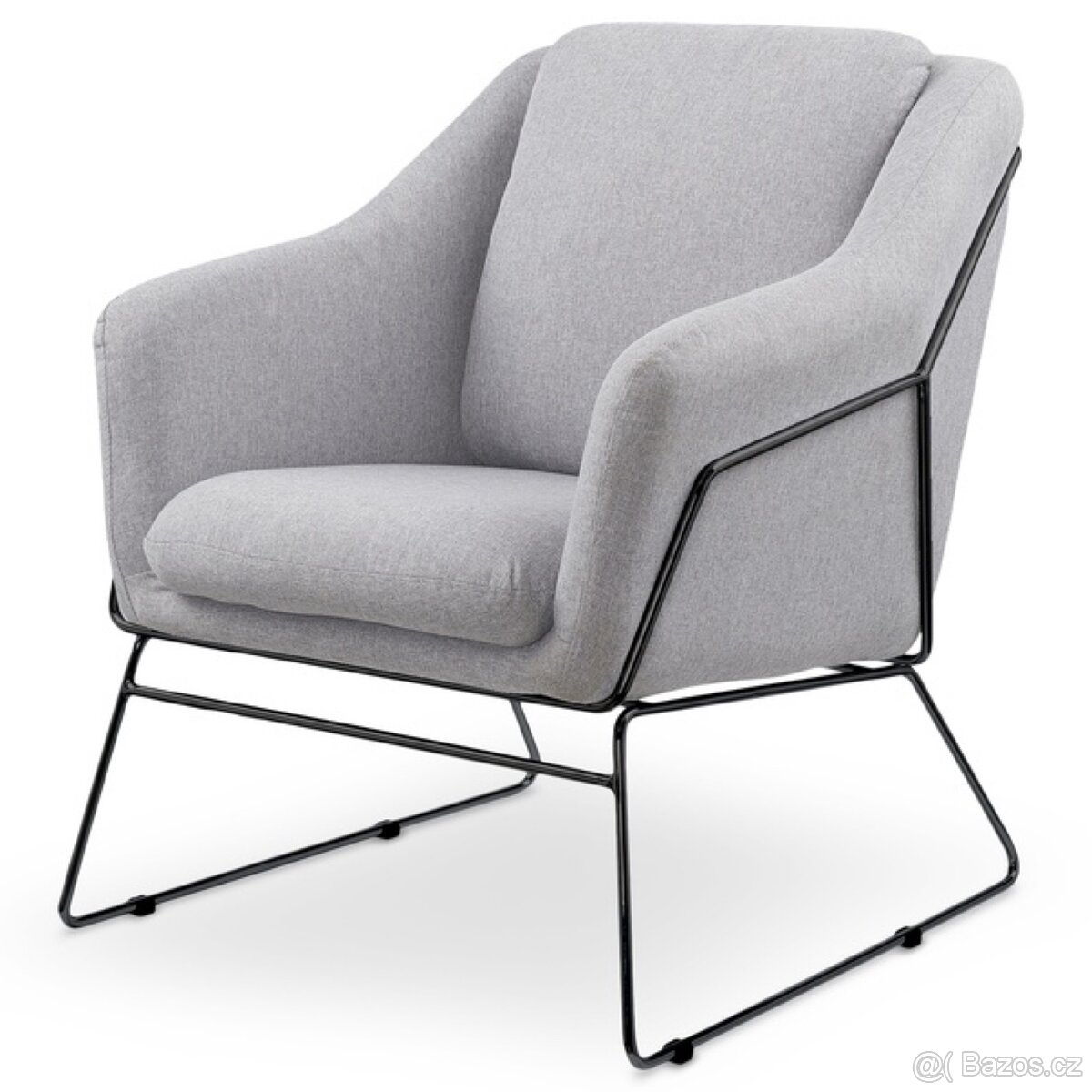 Křeslo Soft 2 světle šedá - 2