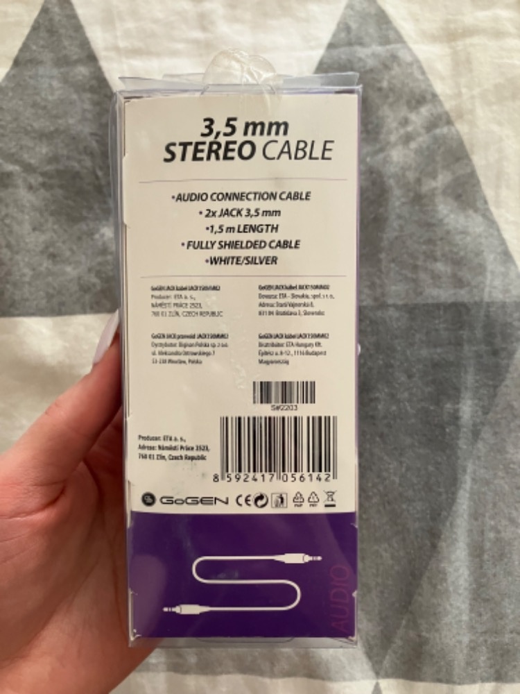 AUDIO kabel 3,5mm Gogen - 2