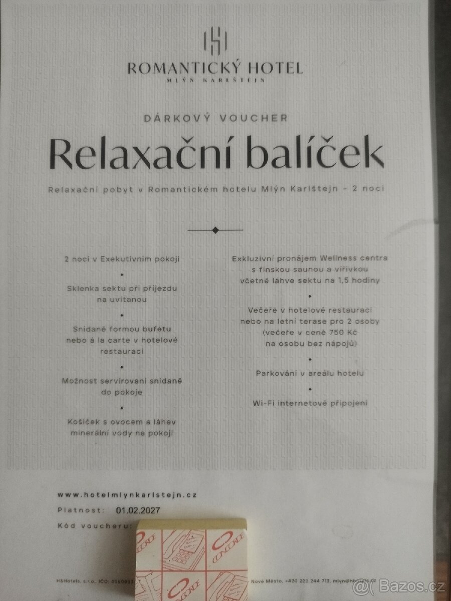 Relaxační pobyt Voucher - 2
