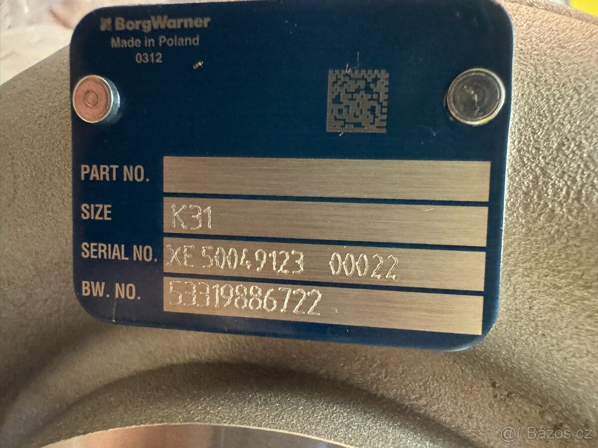 Turbo BORGWARNER 53319886722 - 2