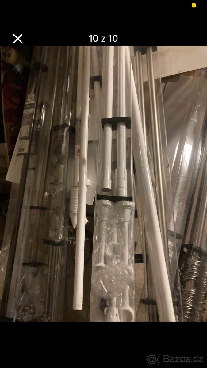 Dvojité garnýže, tyče na závěsy i záclony, garnýže, dvojité - 2