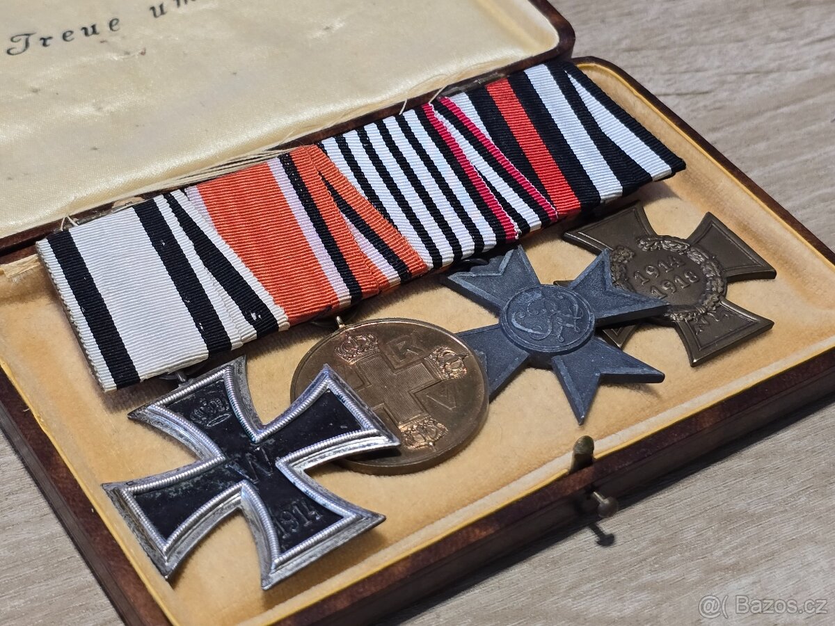 Rarita - německá lišta v etuji s EK2 na bílé stuze - 2