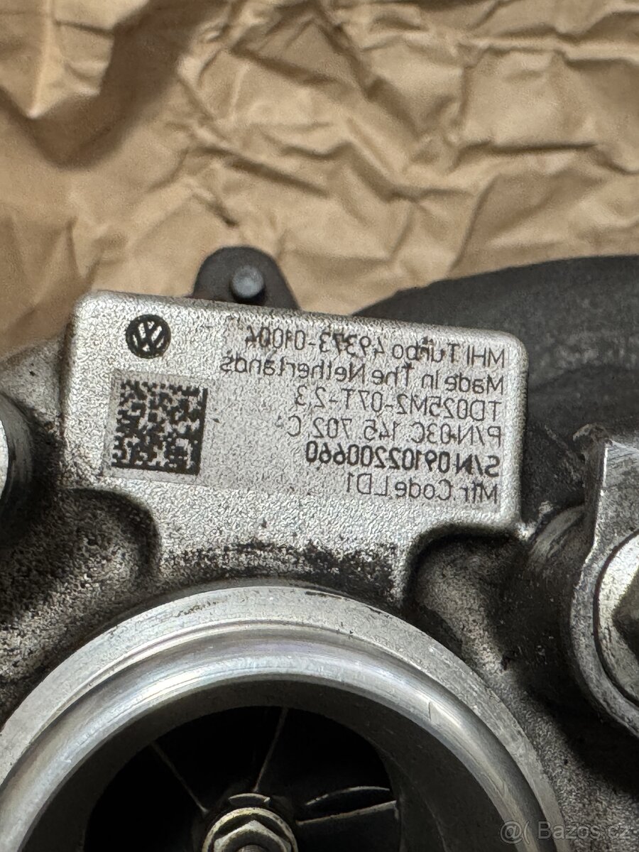 Turbo na repas z Golfu 6 1.4 TSI 90kw CAXA -Škoda-Seat-Audi - 2