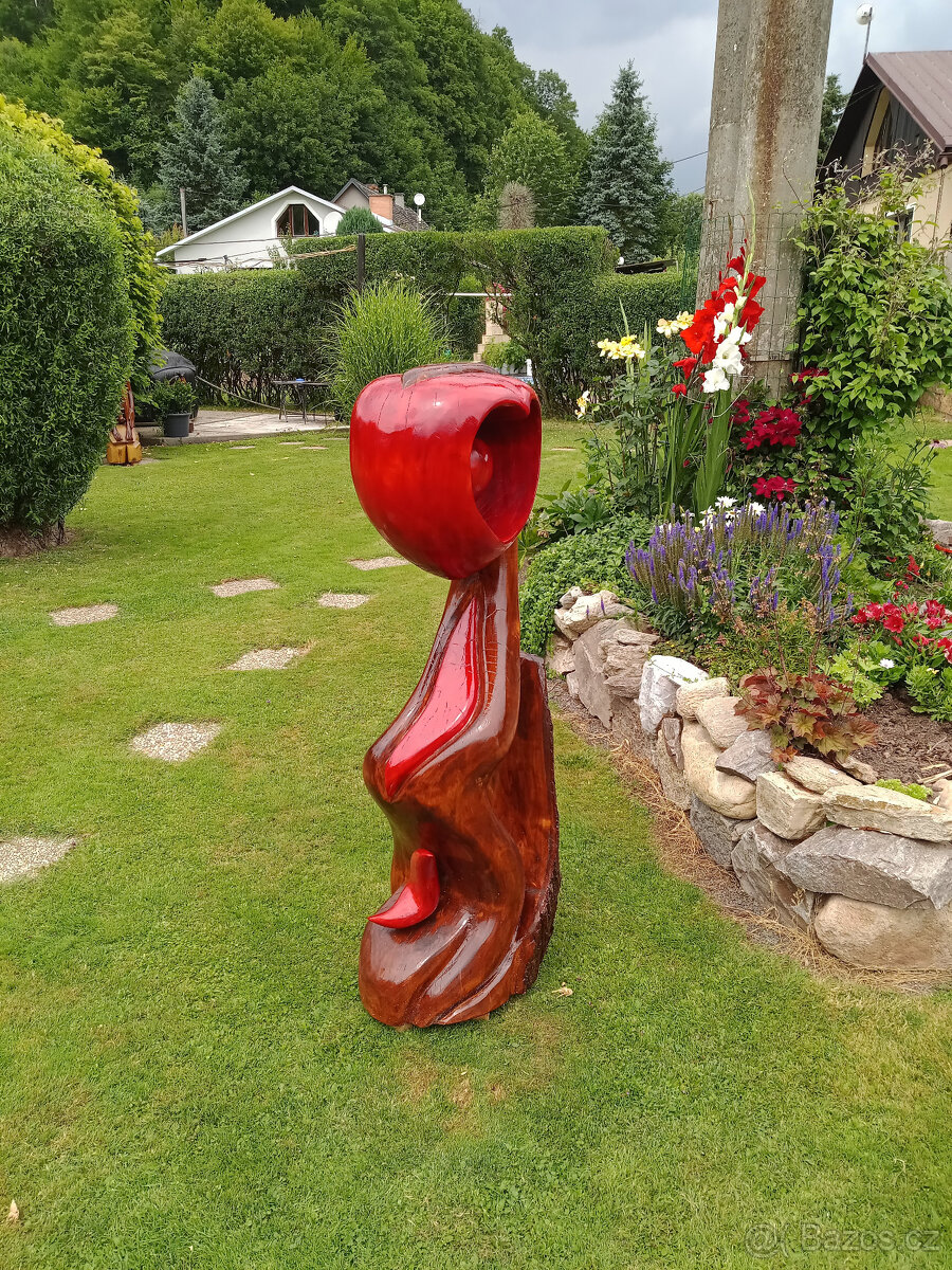 Dřevěné sochy - Srdcový abstrakt 2 - 2