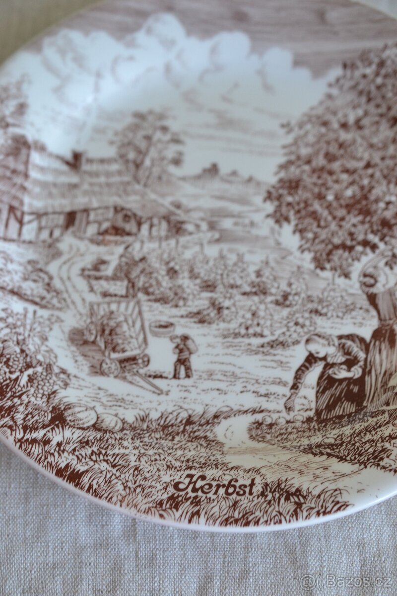 Starožitný talíř plytký - 2