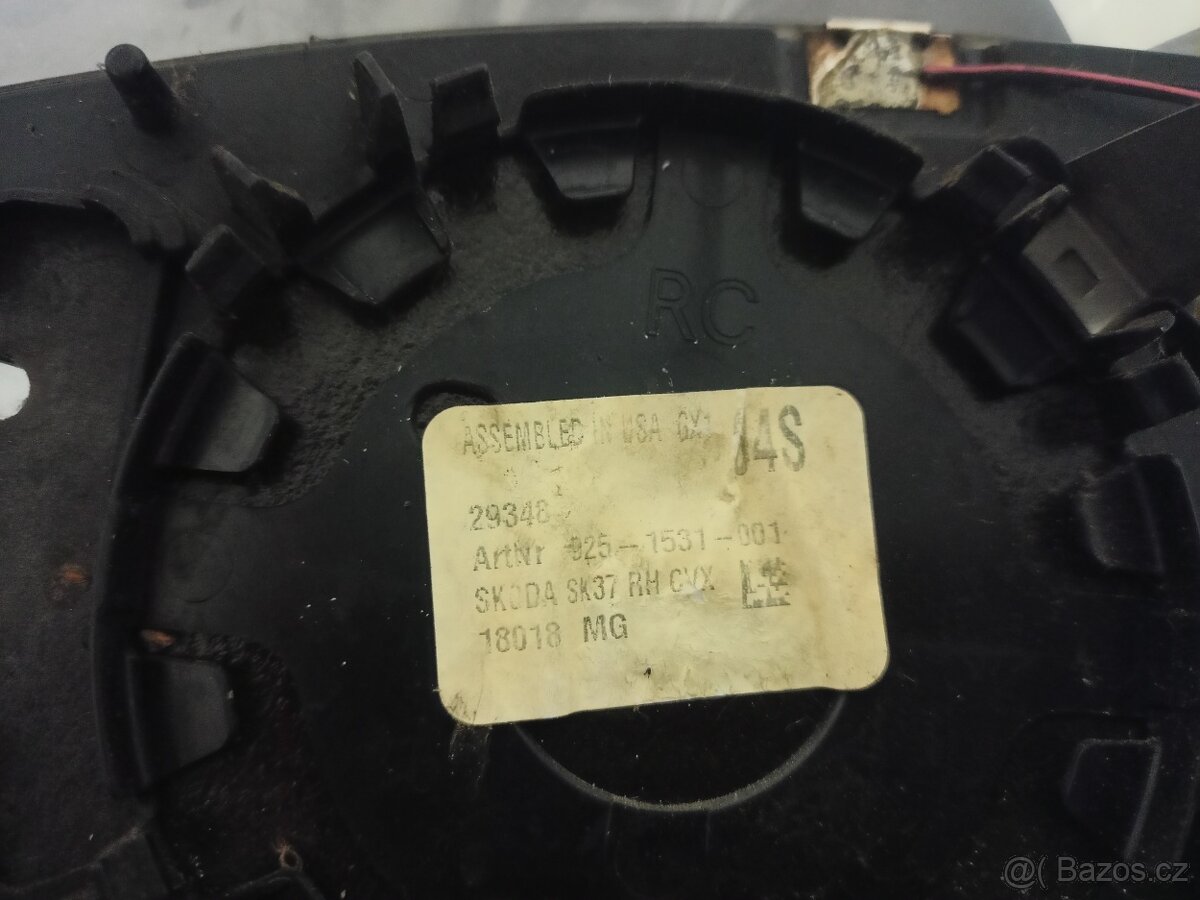 Octavia III pravé samostmívací sklo zrcátka. 5E0 857 522 C - 2