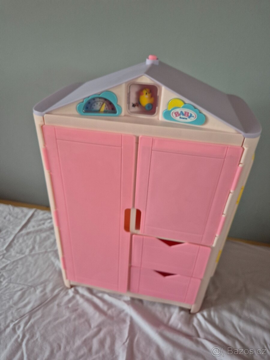 Doplňky pro panenky Baby born skříň, židlička, kolo sj - 2