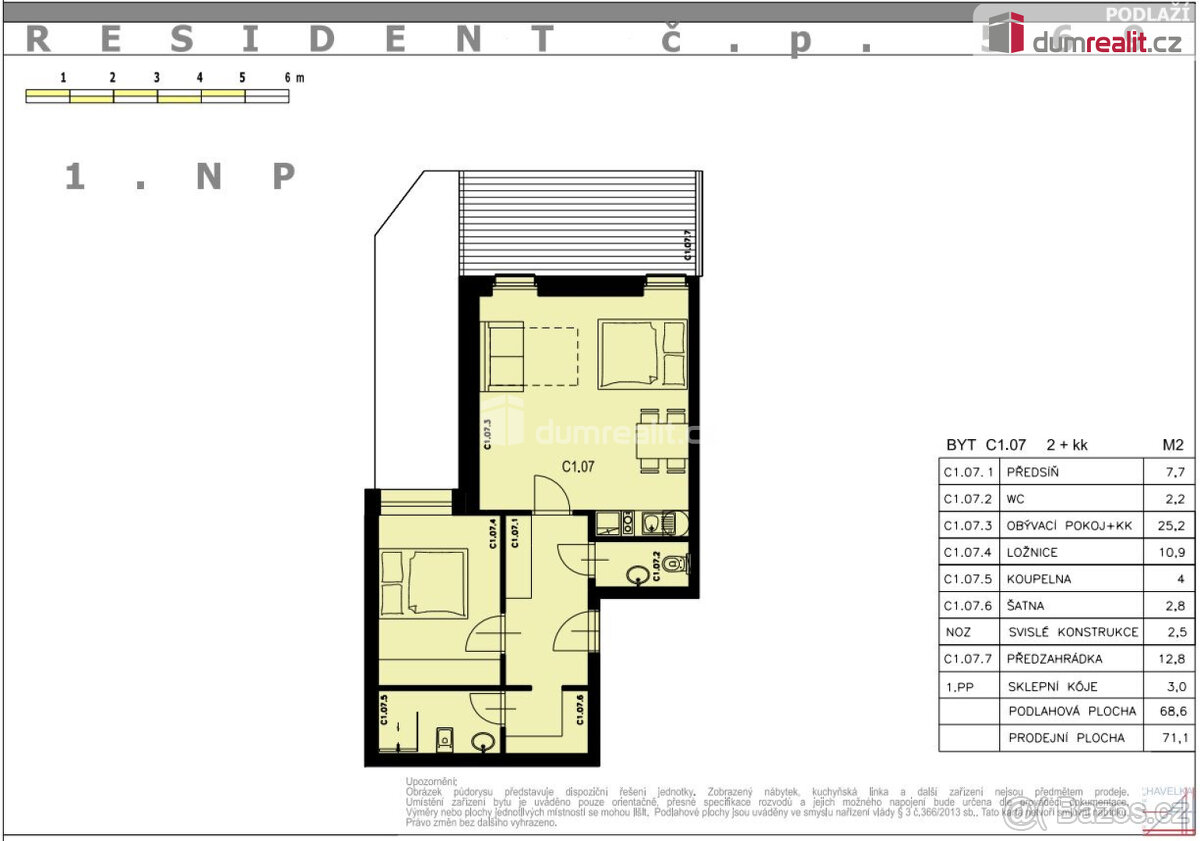 prodej apartmánu 2+kk s terasou, 69m2, Harrachov - 2