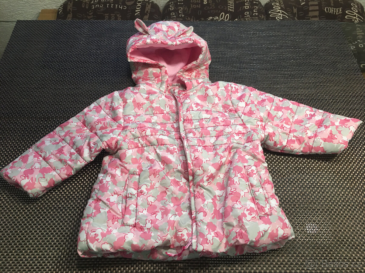 Dívčí zimní teplá bunda a kapucí ERGEE, vel. 80 - 2