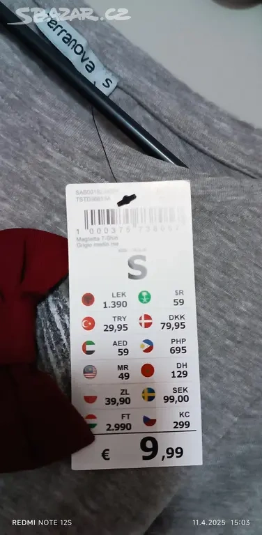 NOVÉ triko Terranova velikost S PC 299,- Kč - 2