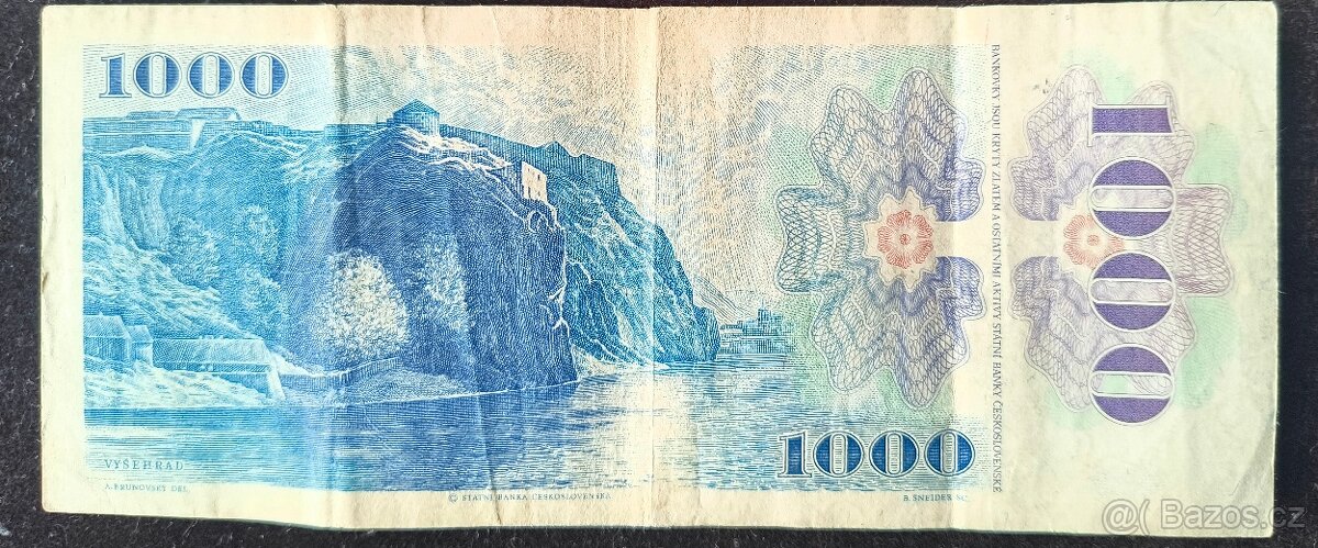 1000 Korún 1985 (kolek SR) - 2