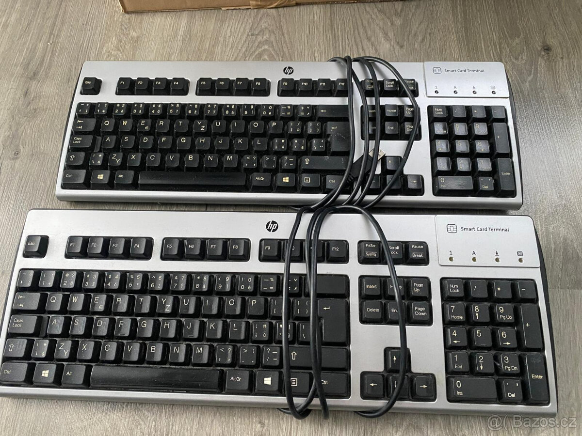 KLÁVESNICE HP, se čtečkou karet, 7ks - 2