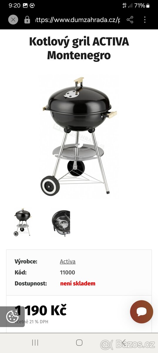 Gril na dřevěné uhlí - 2