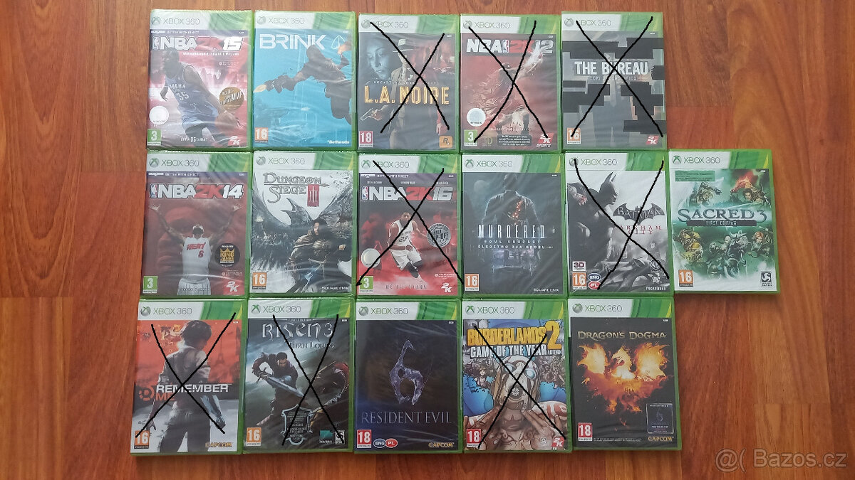 Prodám nové zabalené hry XBOX 360 - 2