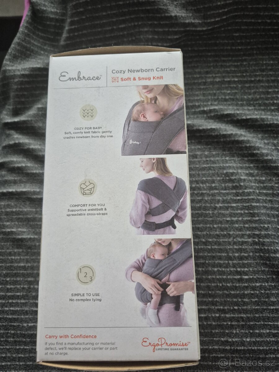 Nosítko Ergobaby embrace - blush pink - 2