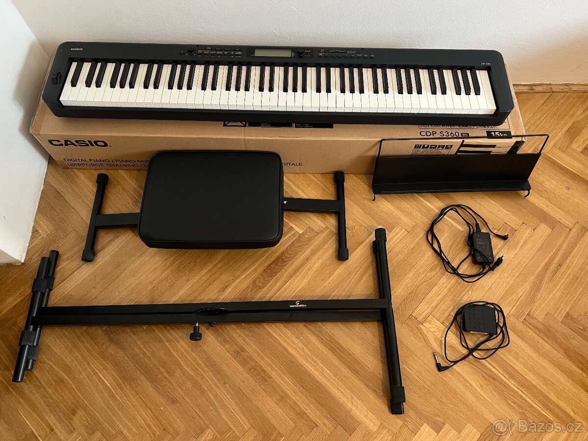 CASIO CDP-S360 + stojan + stolička - 2