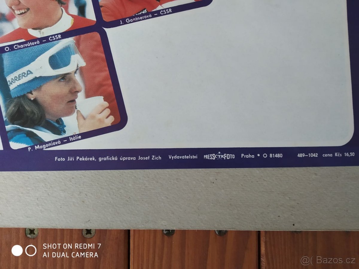Lyžování - Originální nástěnné plakáty z 80. let 20. století - 2