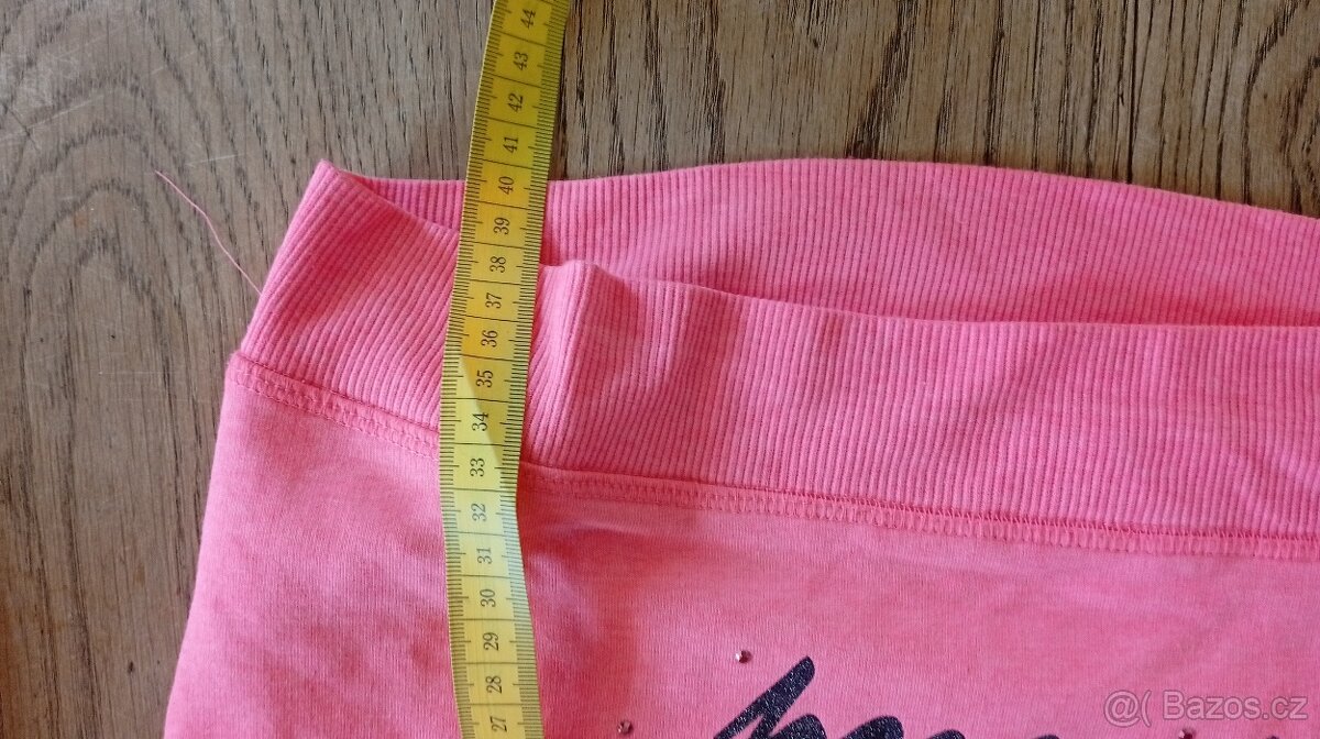 ruzova divci mikina delky 38 cm - 2