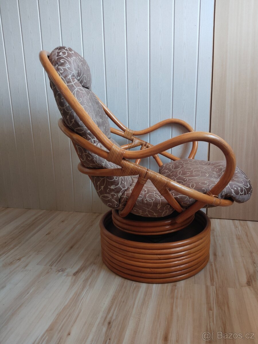 Ratanové houpací křeslo - 2