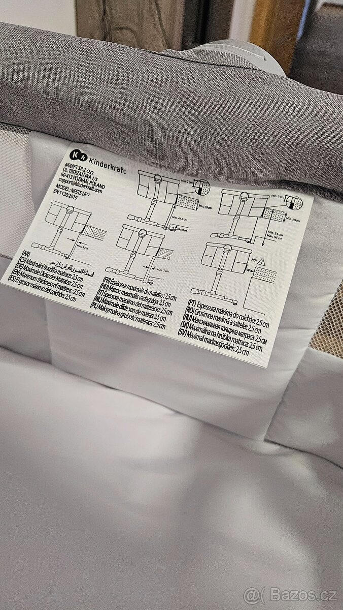 Postýlka Kinderkraft neste up - 2