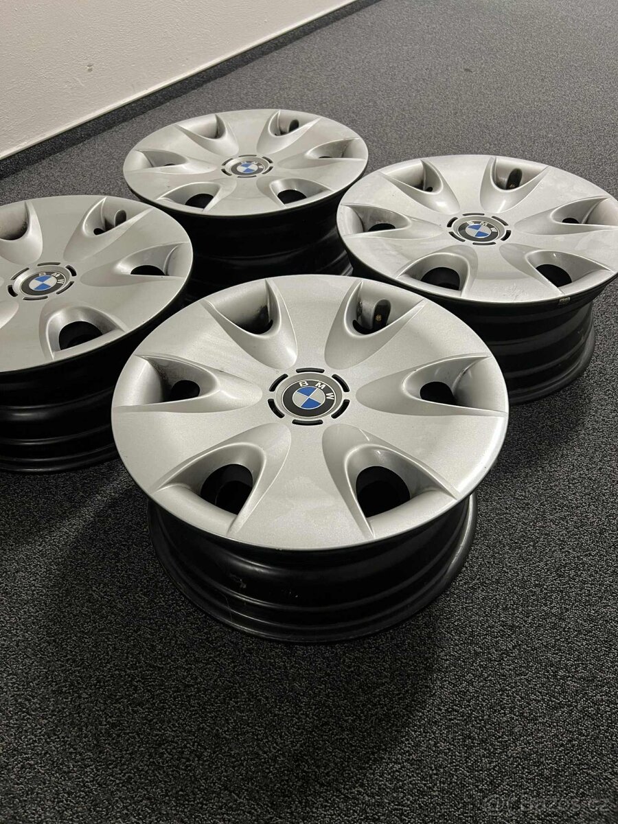 BMW originál plech. disky s poklicemi - NOVÉ - 2