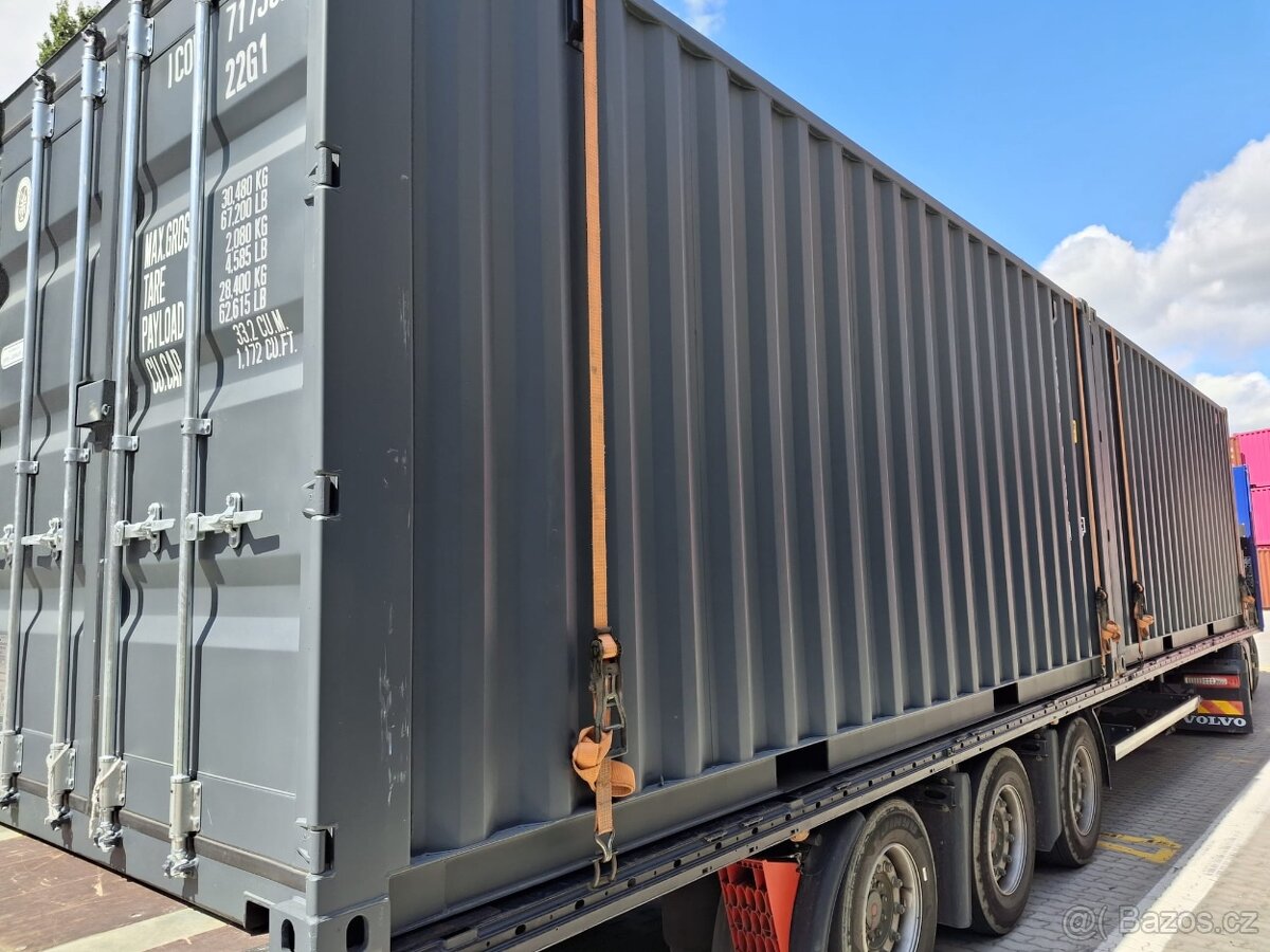 Lodní kontejner 20'DV one way - antacitově šedý - 2