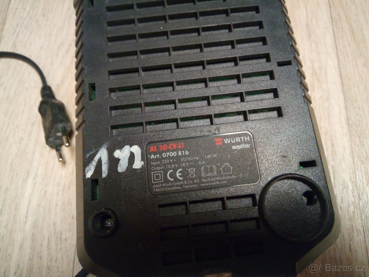 Nabíječka Würth - Bosch - 2