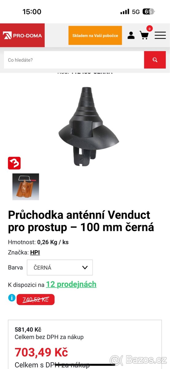 Anténí taška černá - 2