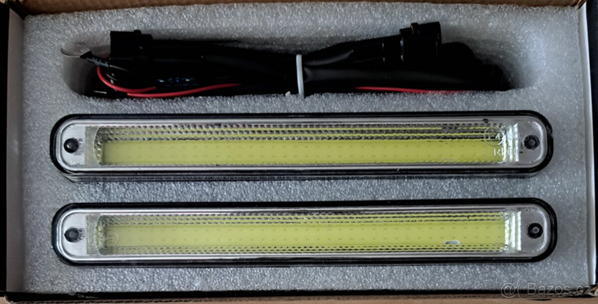 Světla pro denní svícení DRL- E4-COB-12/24V. - 2