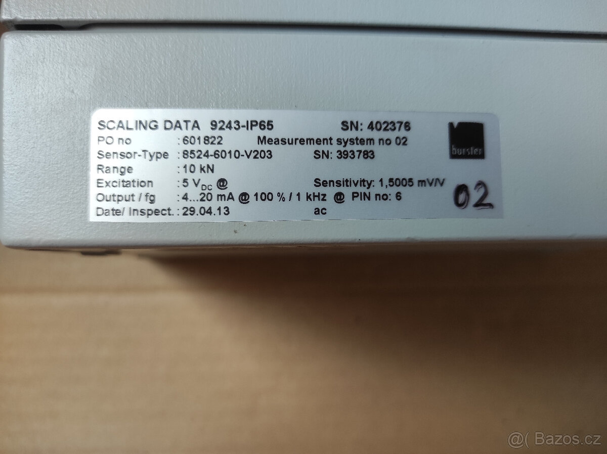 Zesilovač Burster 9243-IP65 - 2