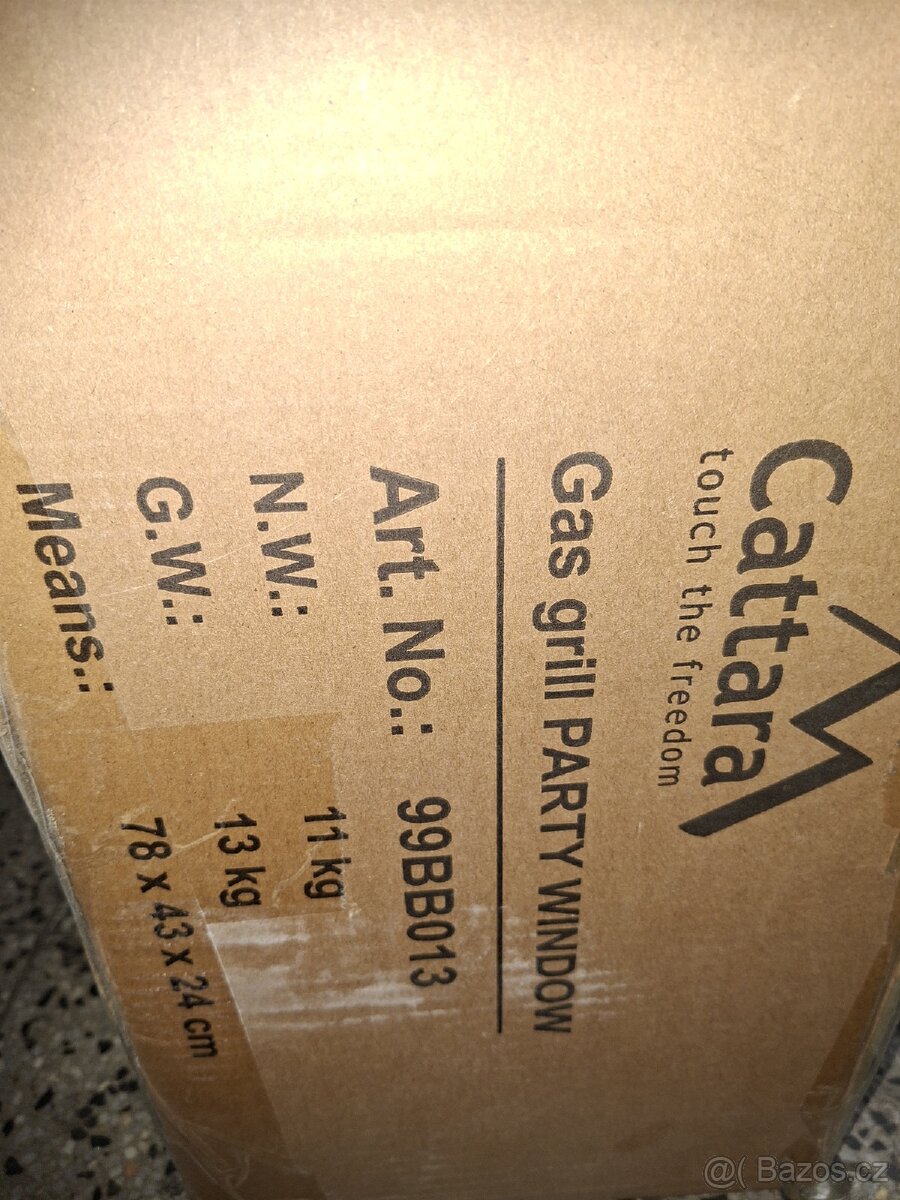 Plynový gril Cattara 2+1 Party Window - 2