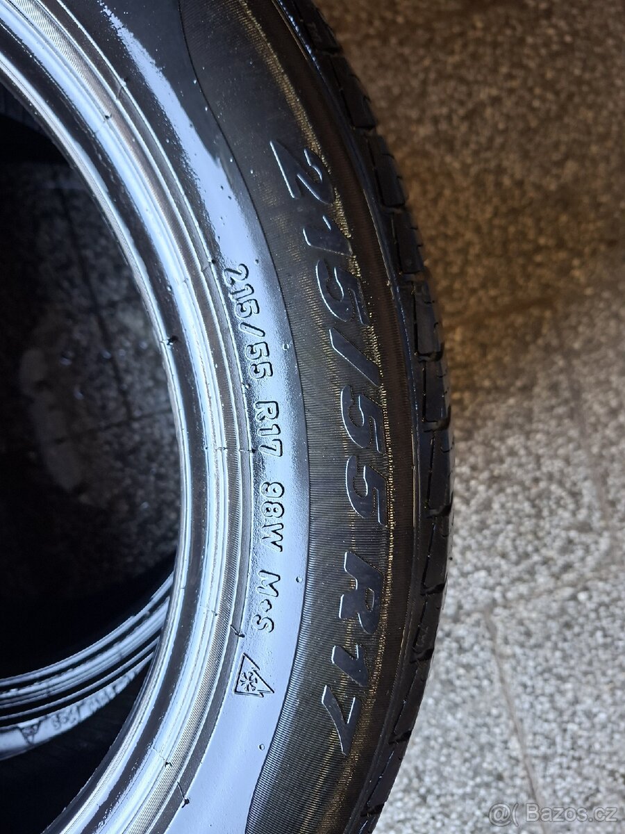 2x celoroční pneu 215/55 R17 - 2