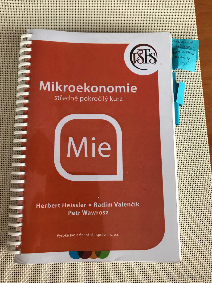 Mikroekonomie - 2x učebnice, skripta - 2