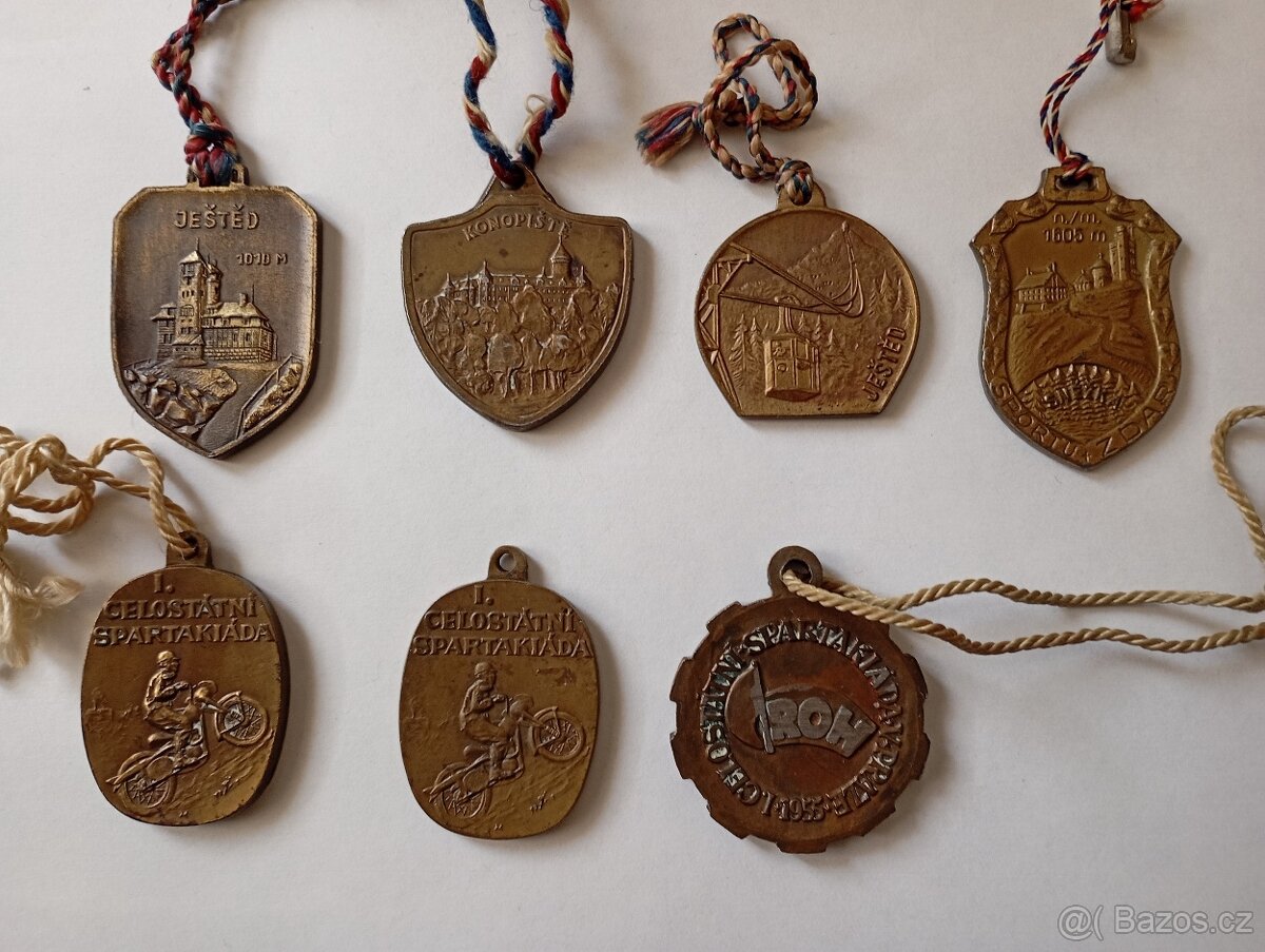 Odznak, medaile 7 ks - 2