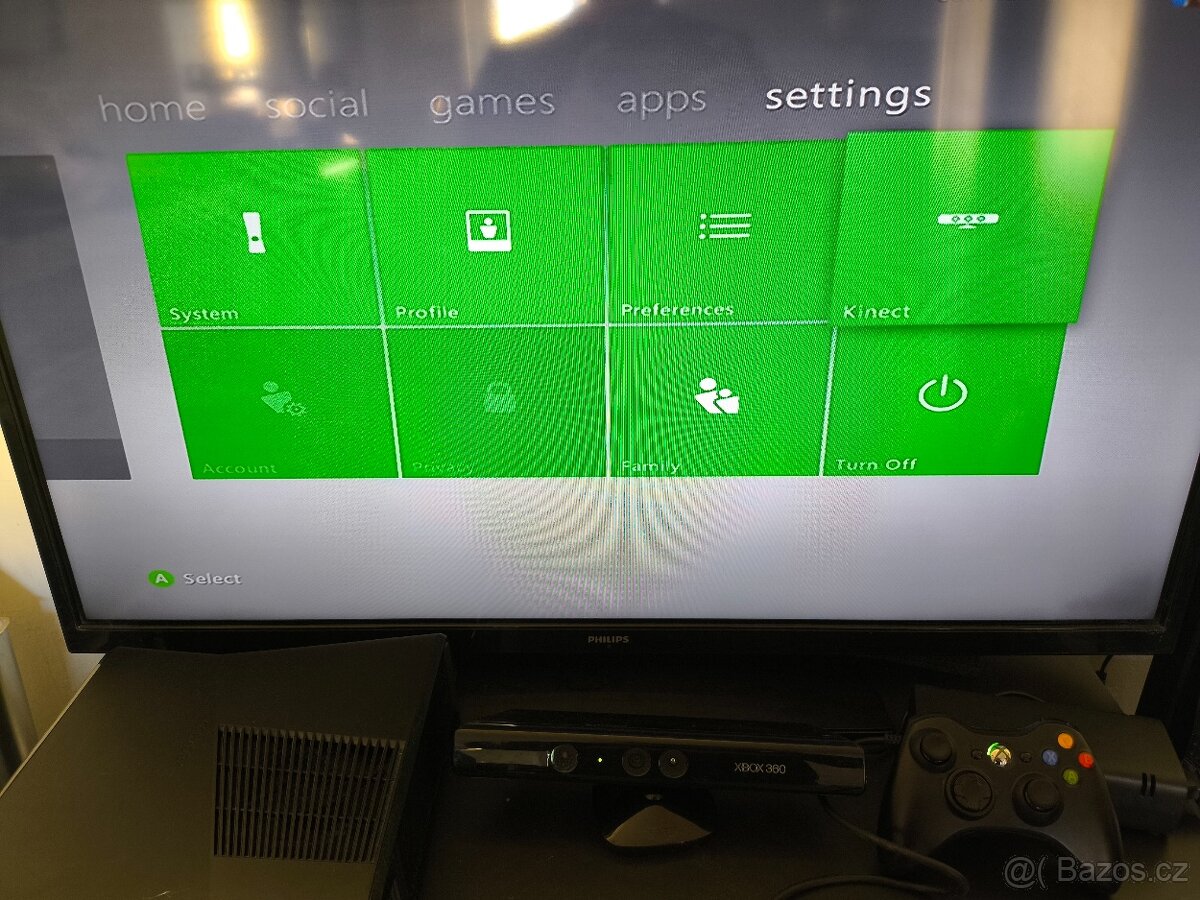 Xbox 360 250gb HDD +Kinect + bezdrátový ovladac - 2