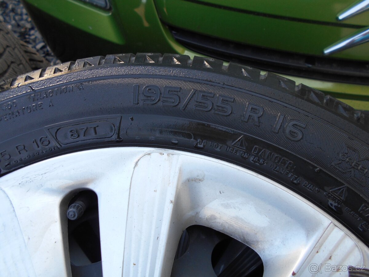 CITROEN PEUGEOT 195/55/16 LETNÍ PNEU VČ.ORIG.POKLIC - 2
