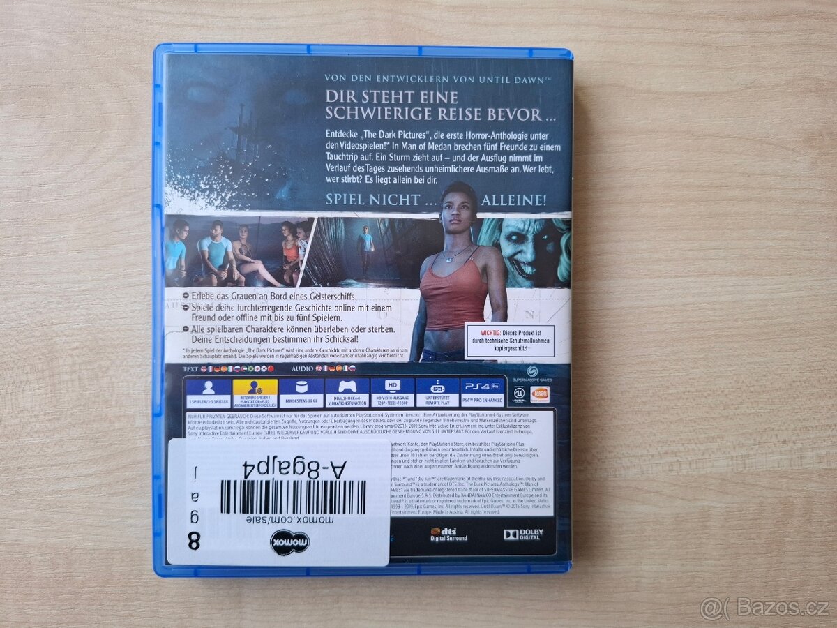 The Dark Pictures: Man of Medan - PS4 - 2