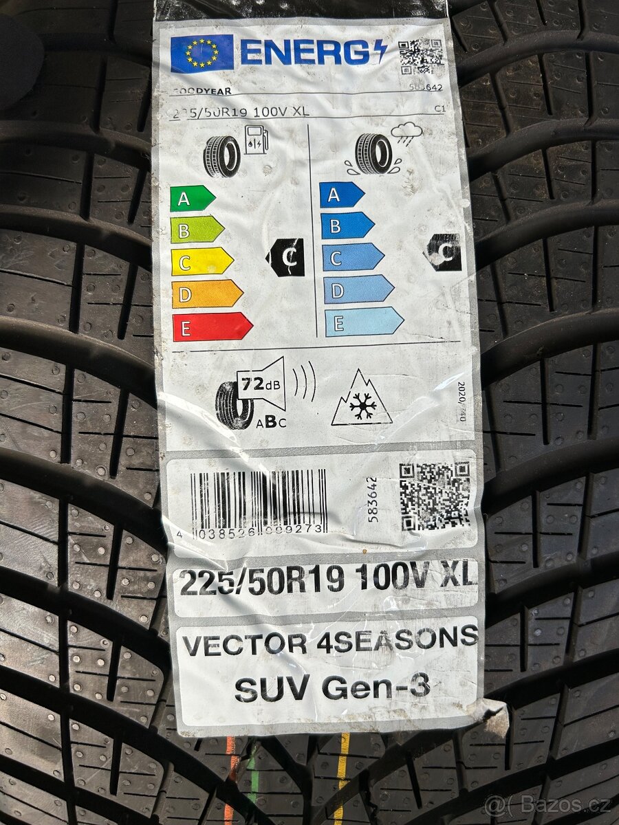 225/50/19 100V nové celoroční pneu - 2