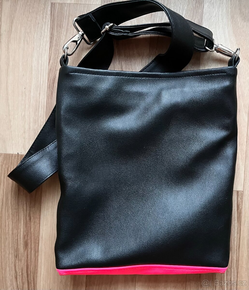 Crossbody kožená taška kabelka přes rameno - 2