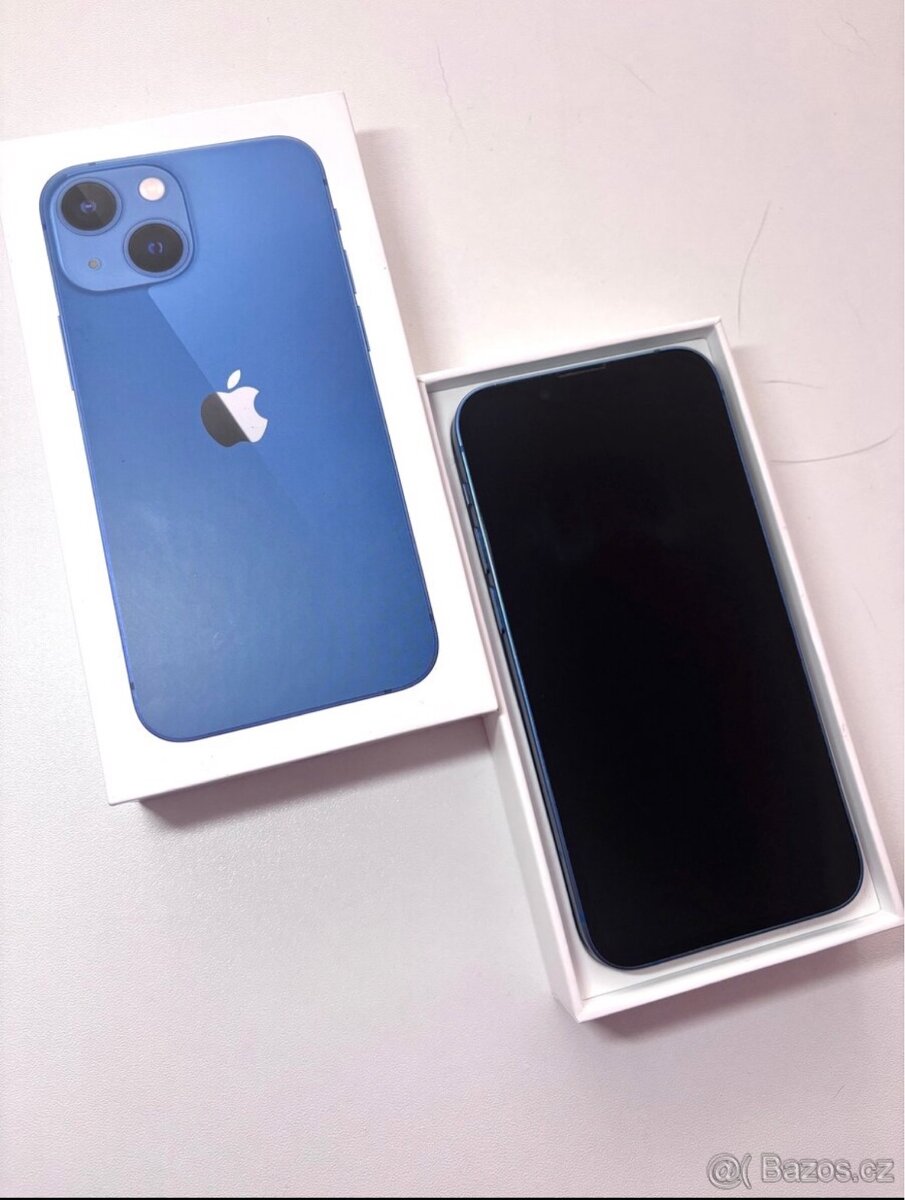 iPhone 13 mini 128gb modrý, 85% baterie - 2