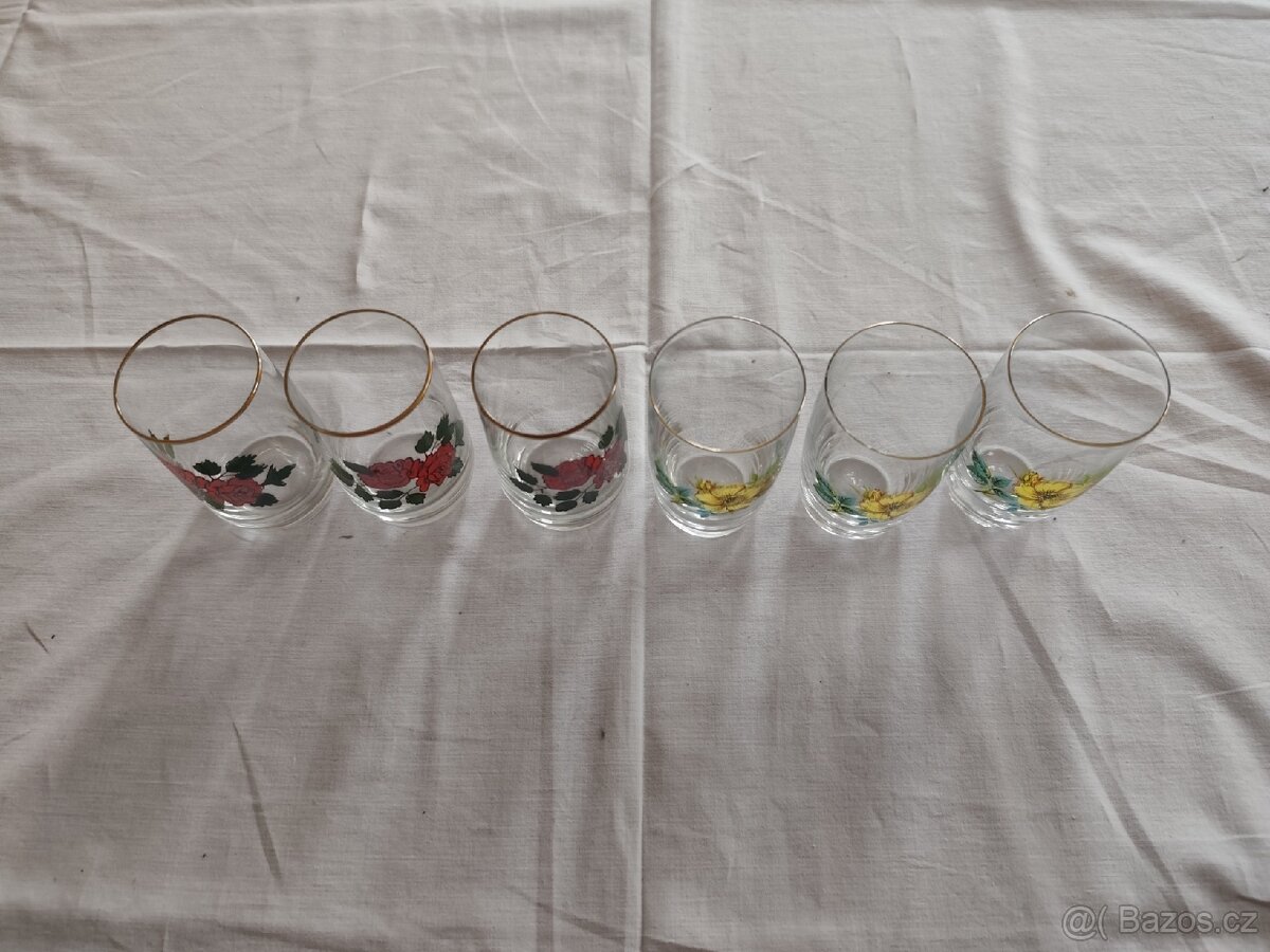 retro skleničky - 2