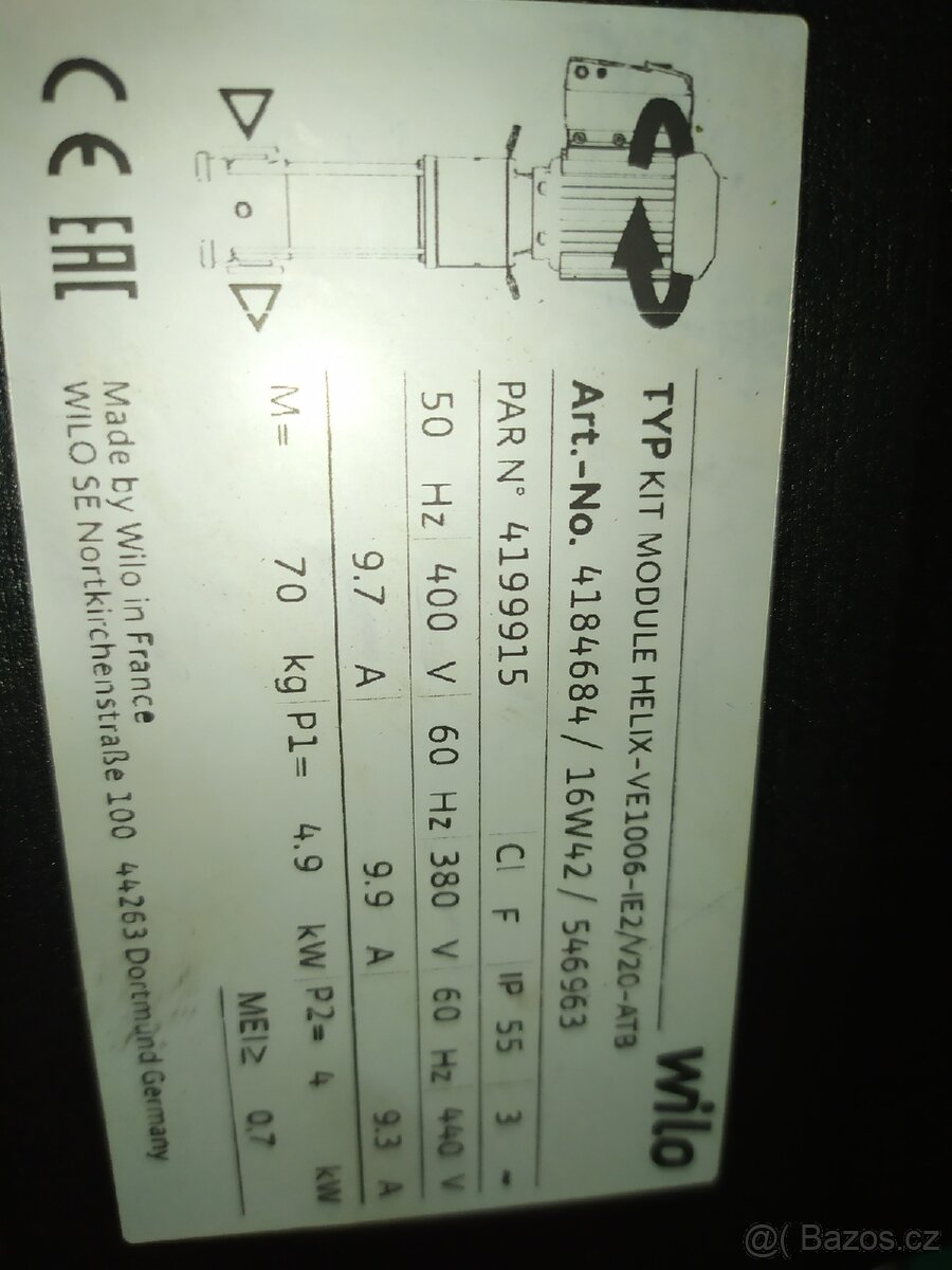 Prodám 3ks čerpadlo Wilo - 2