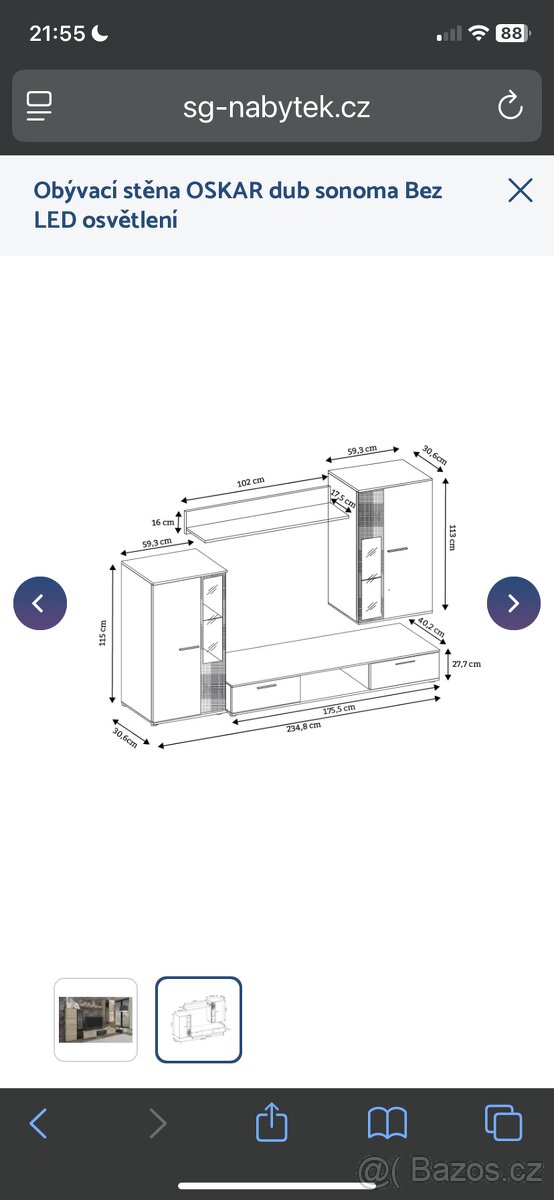 Obývací stěna Oskar - 2