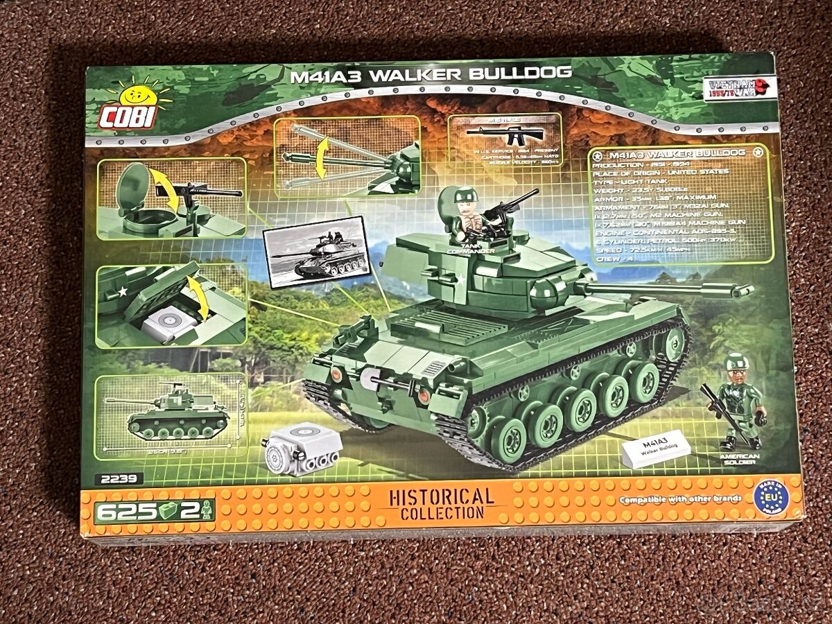 NOVÉ COBI 2239 Tank M41A3 Walker Bulldog - 2
